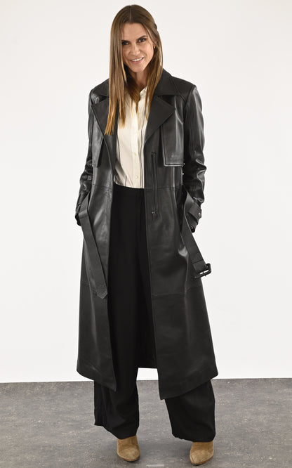 A &quot;MIRABEL&quot; Noir Possery Manteau Femme opened photo