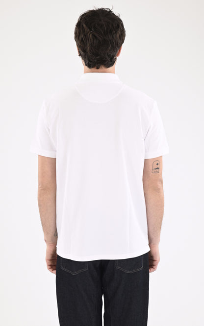 A &quot;GLOBAL&quot; Blanc Marine Nationale Polo Homme back photo