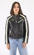 A "LCW INDIANA" Noir Schott Blouson Femme closed photo