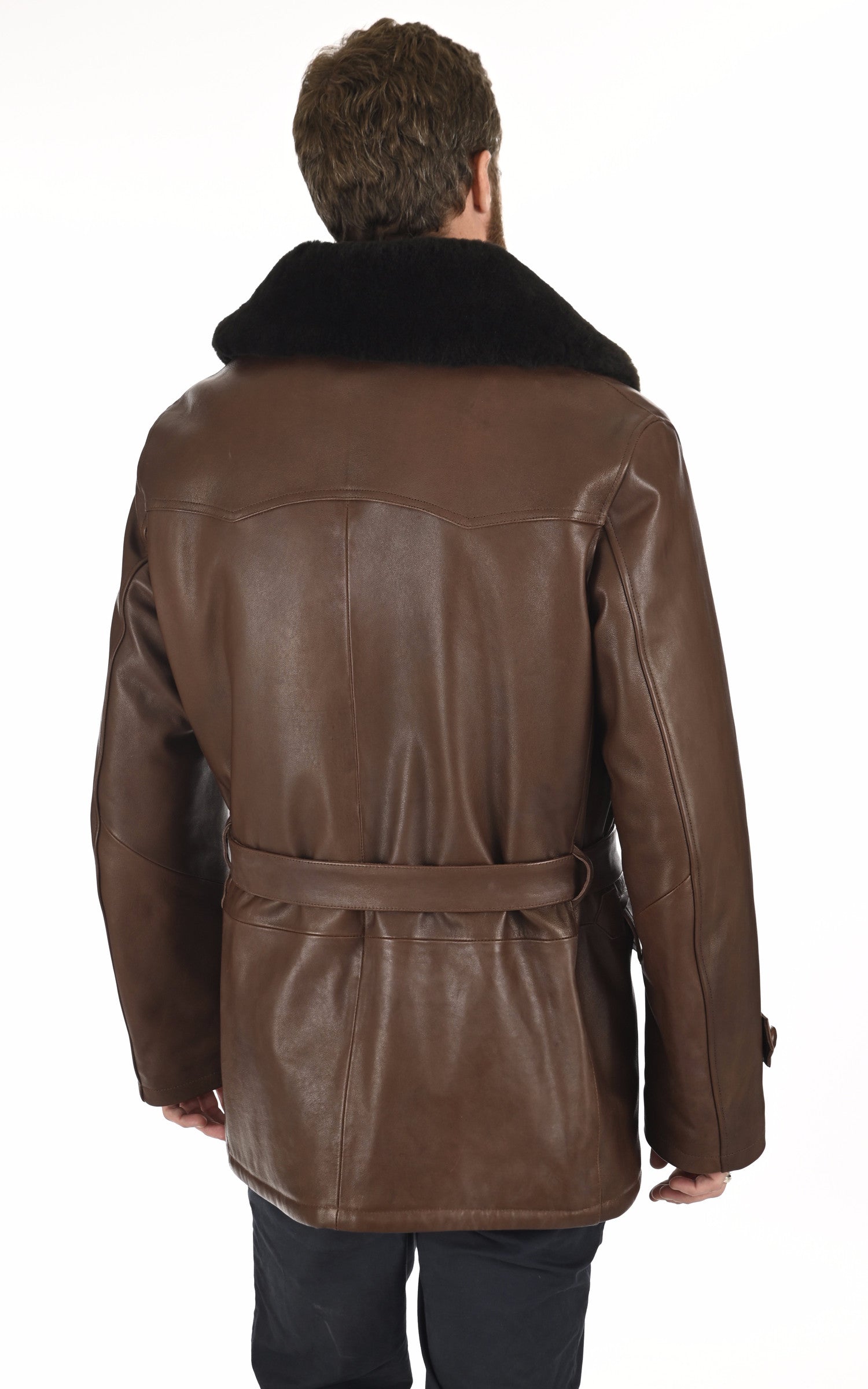 A &quot;CANA21&quot; Marron La Canadienne 3/4 Homme back photo