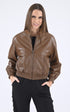 A "GAIA" Cognac Serge Pariente Blouson Femme opened photo