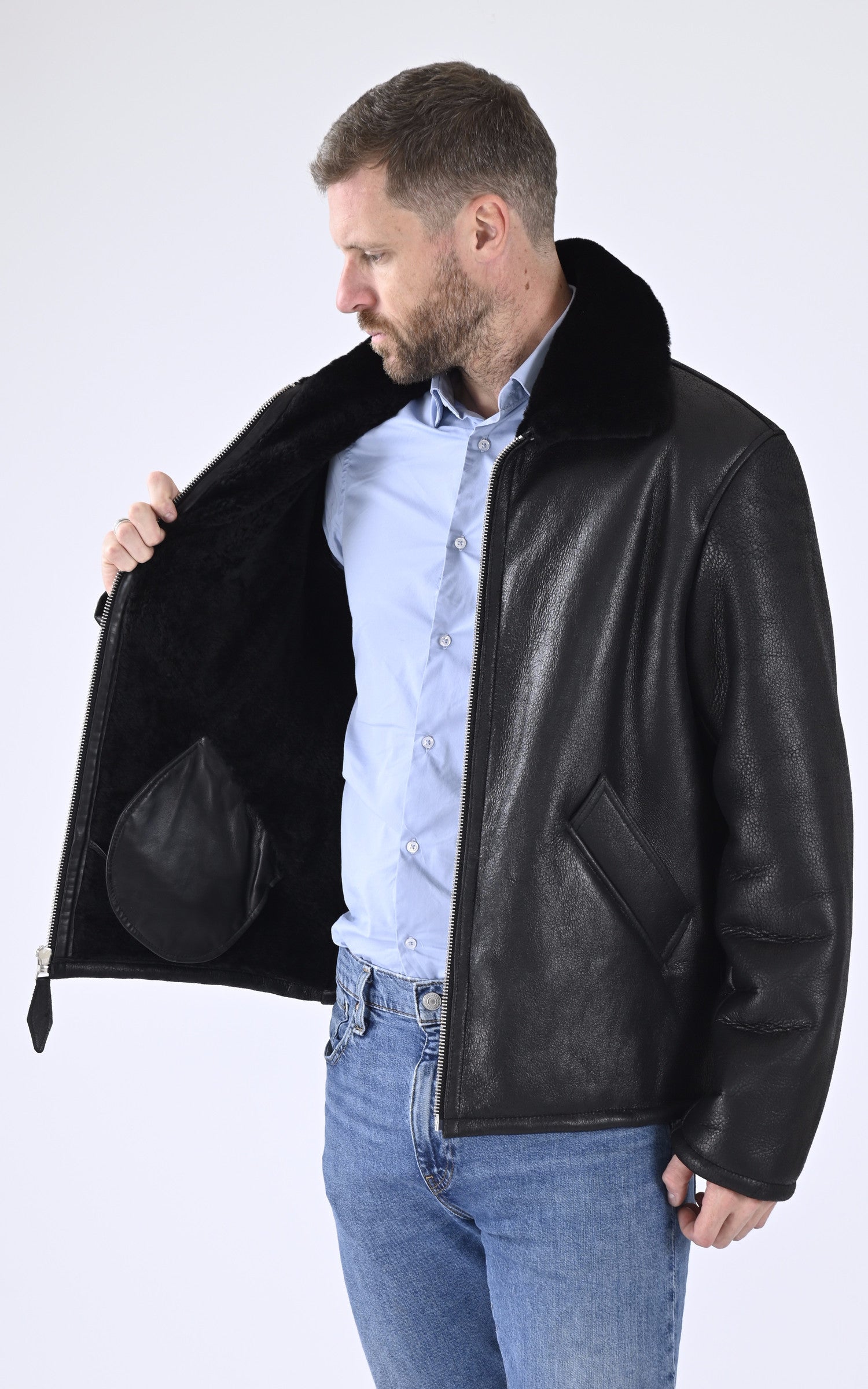 A &quot;LC URBAN SHEEP&quot; Noir Schott Bombardier Homme interior photo