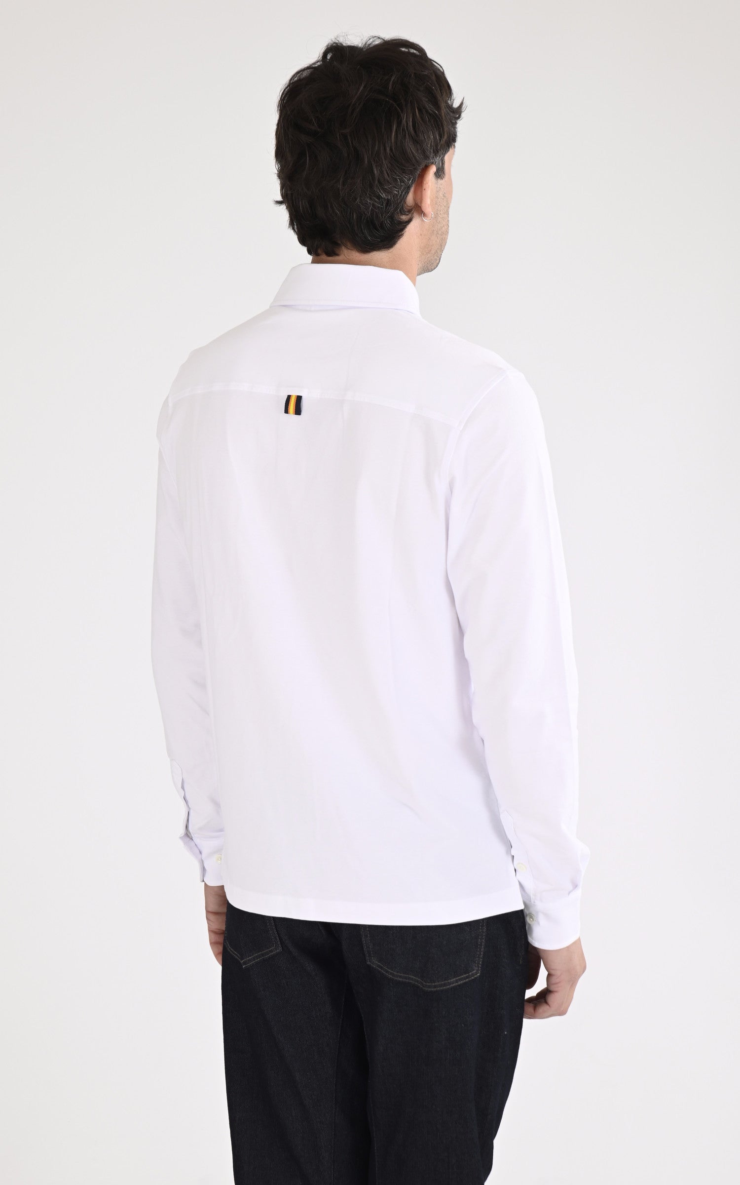 A &quot;TIBERE LIGHT K6141BW&quot; Blanc K-Way Polo Homme back photo 2