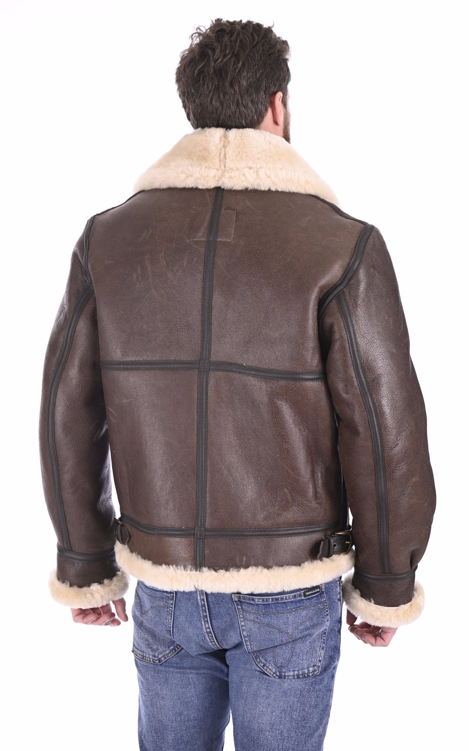 A &quot;257S&quot; Marron Schott Blouson Homme back photo