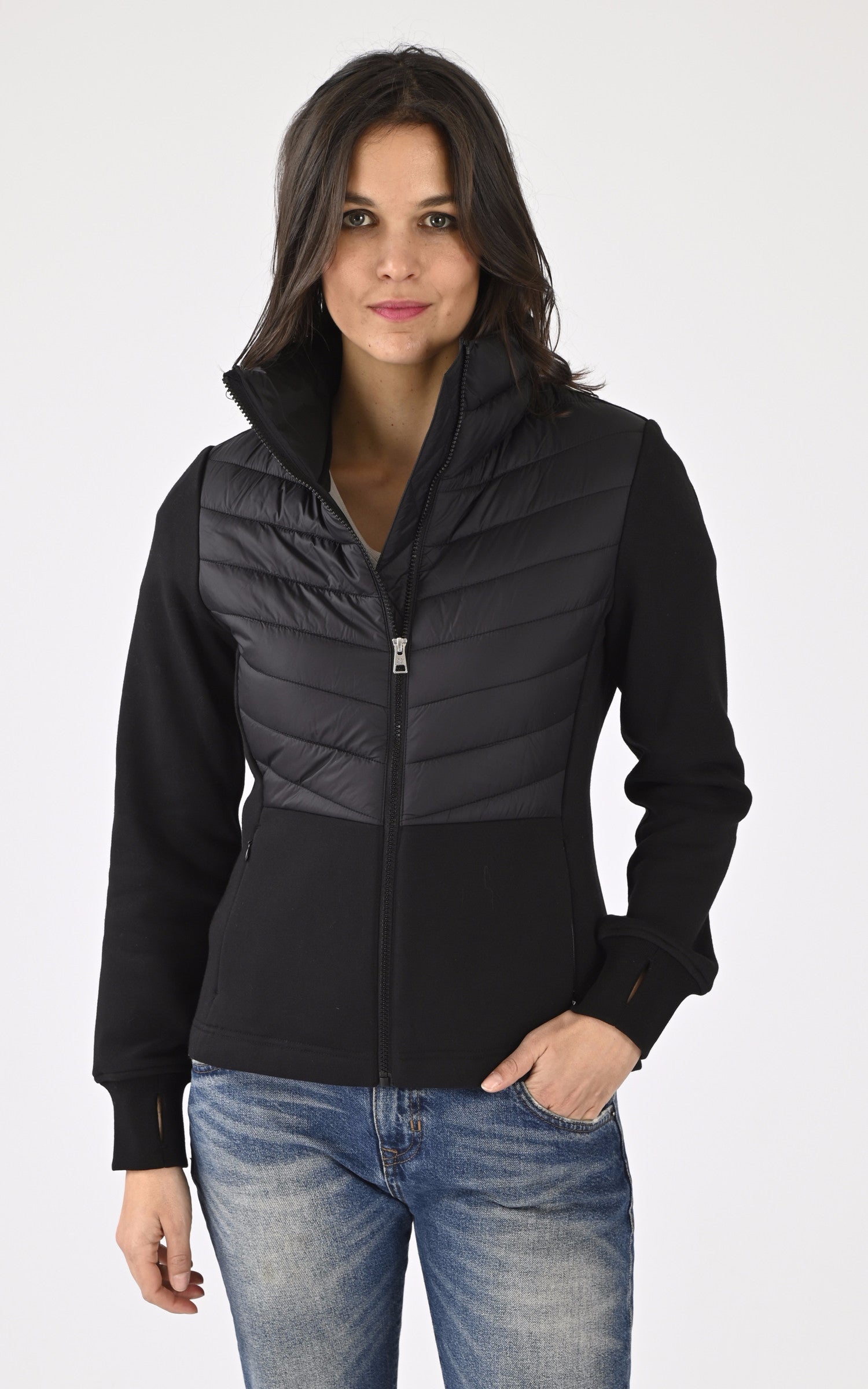 A &quot;ANNICK-N&quot; Noir Soia &amp; Kyo Gilet Femme closed photo 2