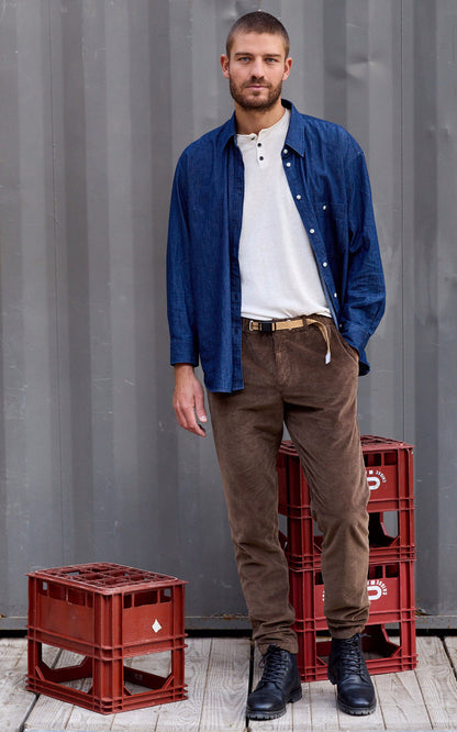 A &quot;24WSU62 181&quot; Marron Whitesand Pantalon Homme details photo