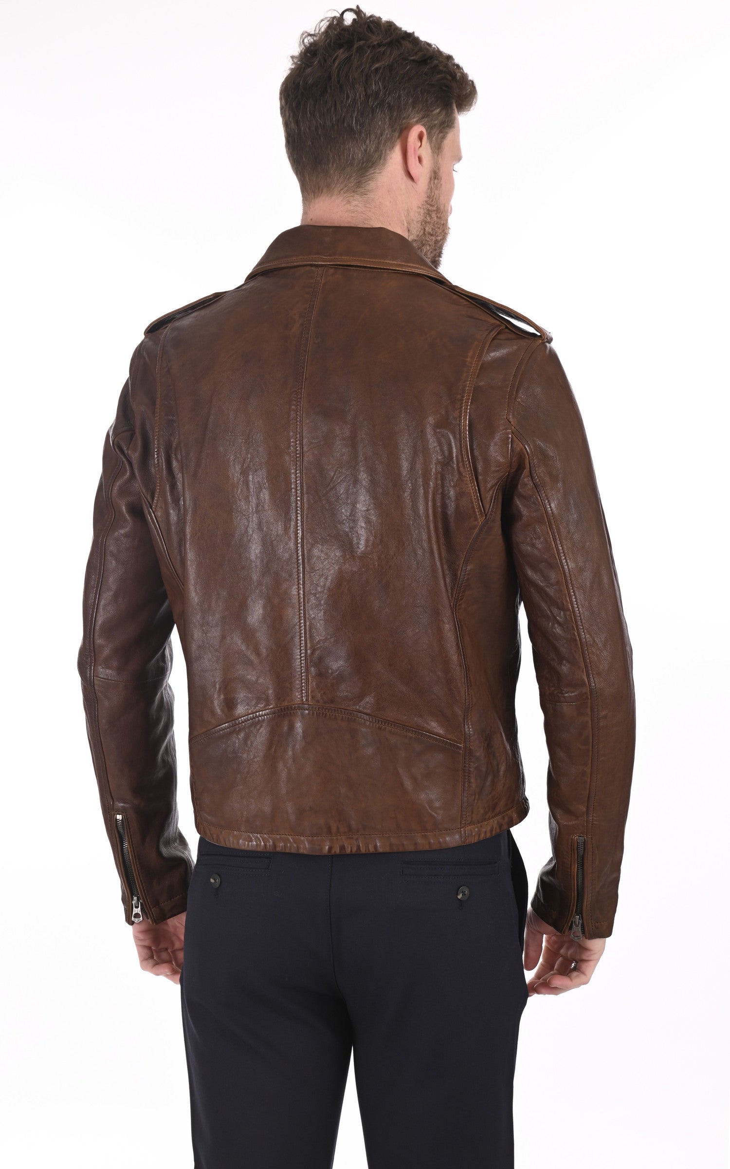 A &quot;GOLBERG 101485&quot; Cognac Daytona 73 Perfecto Homme back photo