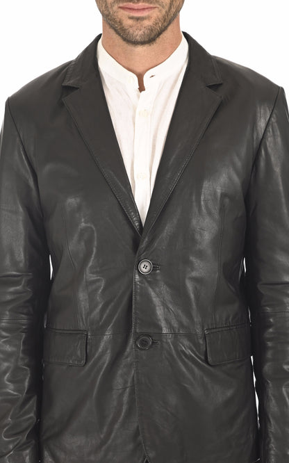 A &quot;RAFEL&quot; Noir La Canadienne Blazer Homme details photo