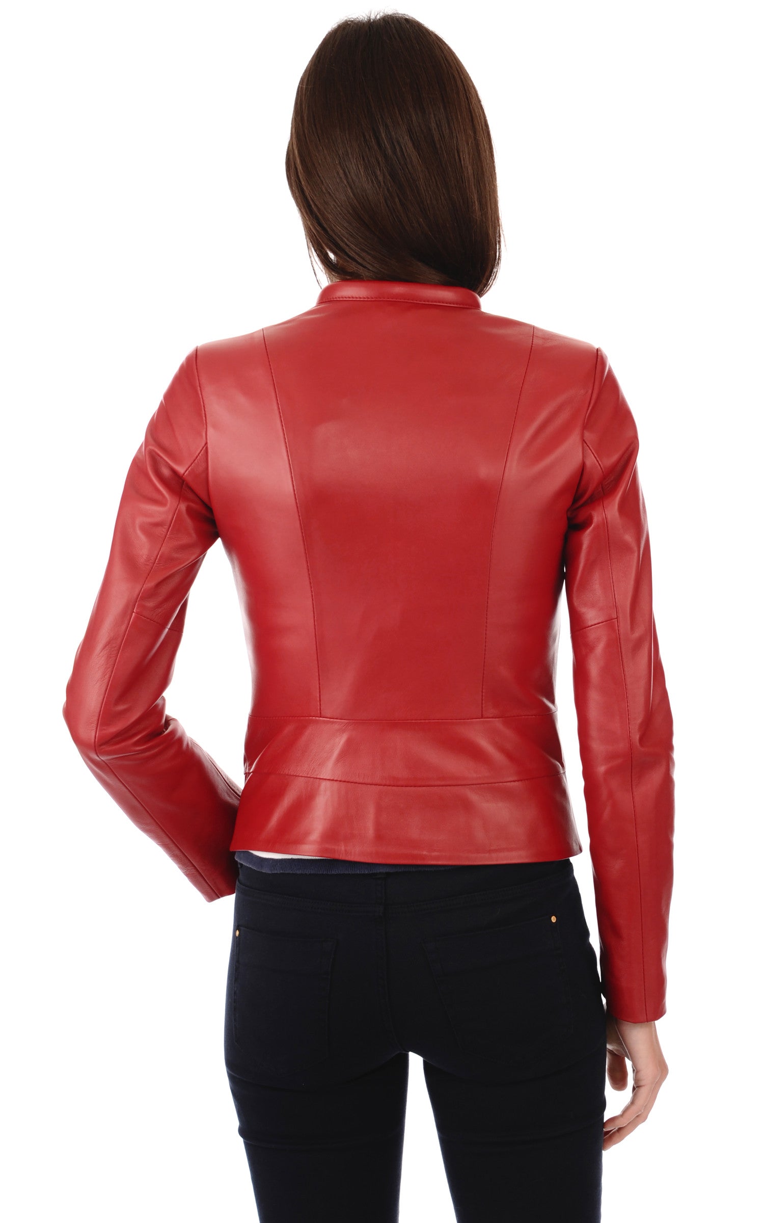 A &quot;ANSIA CANA FF&quot; Rouge La Canadienne Spencer Femme back photo