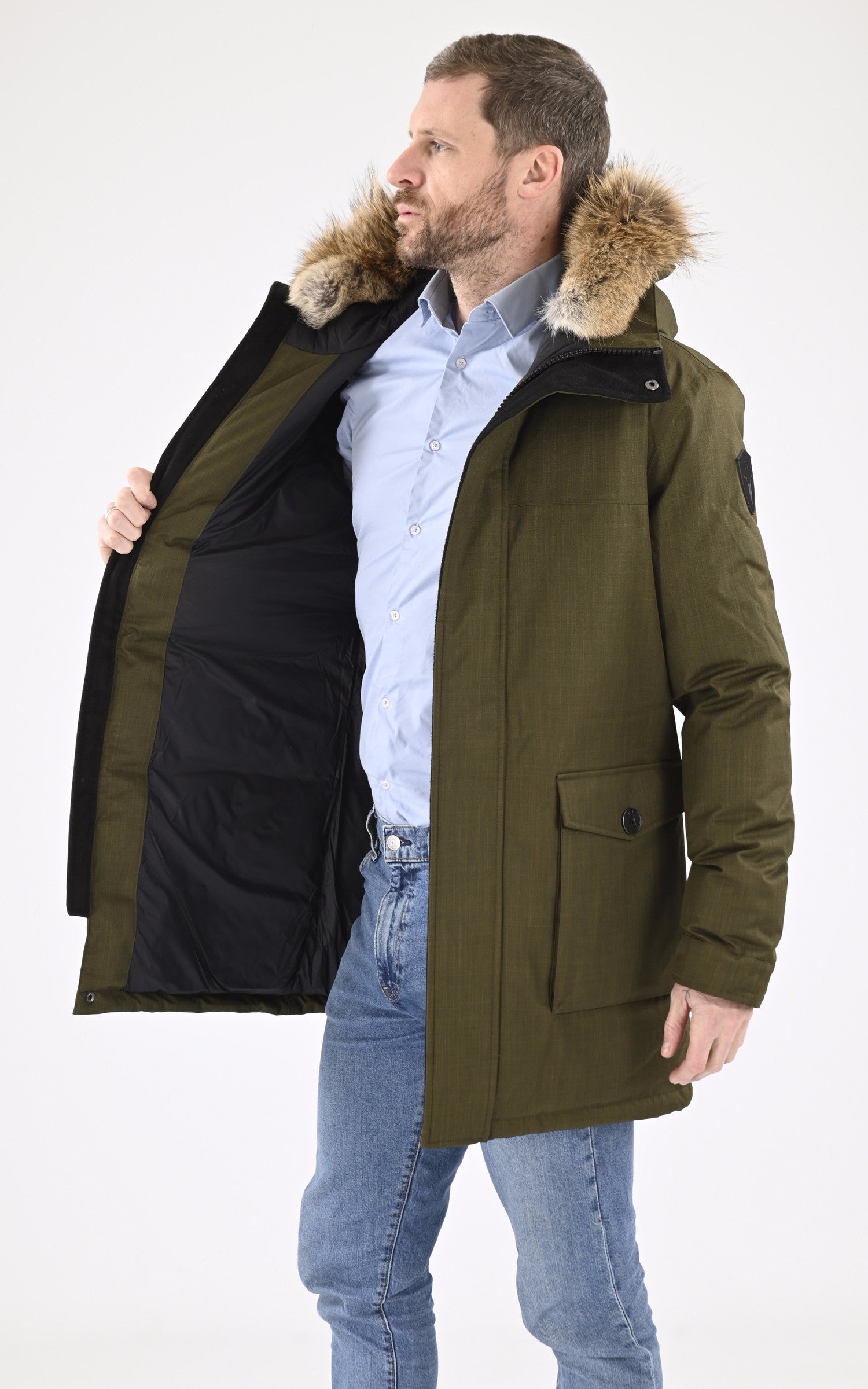 Parka Yves kaki Nobis La Canadienne - Main Image