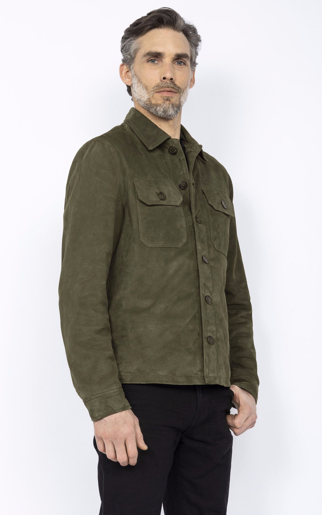 A &quot;LCBRONXS&quot; Kaki Schott Veste Homme closed photo