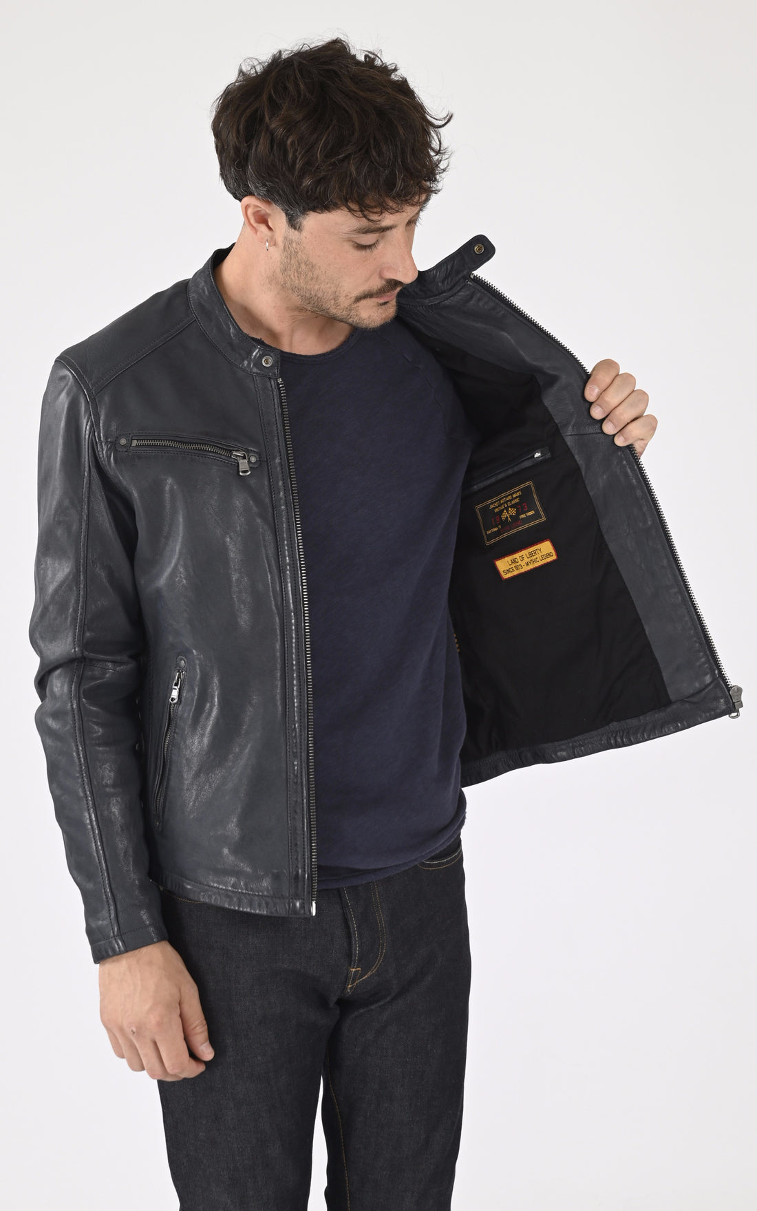 A &quot;GAFINO 101843&quot; Bleu Marine Daytona 73 Blouson Homme opened photo