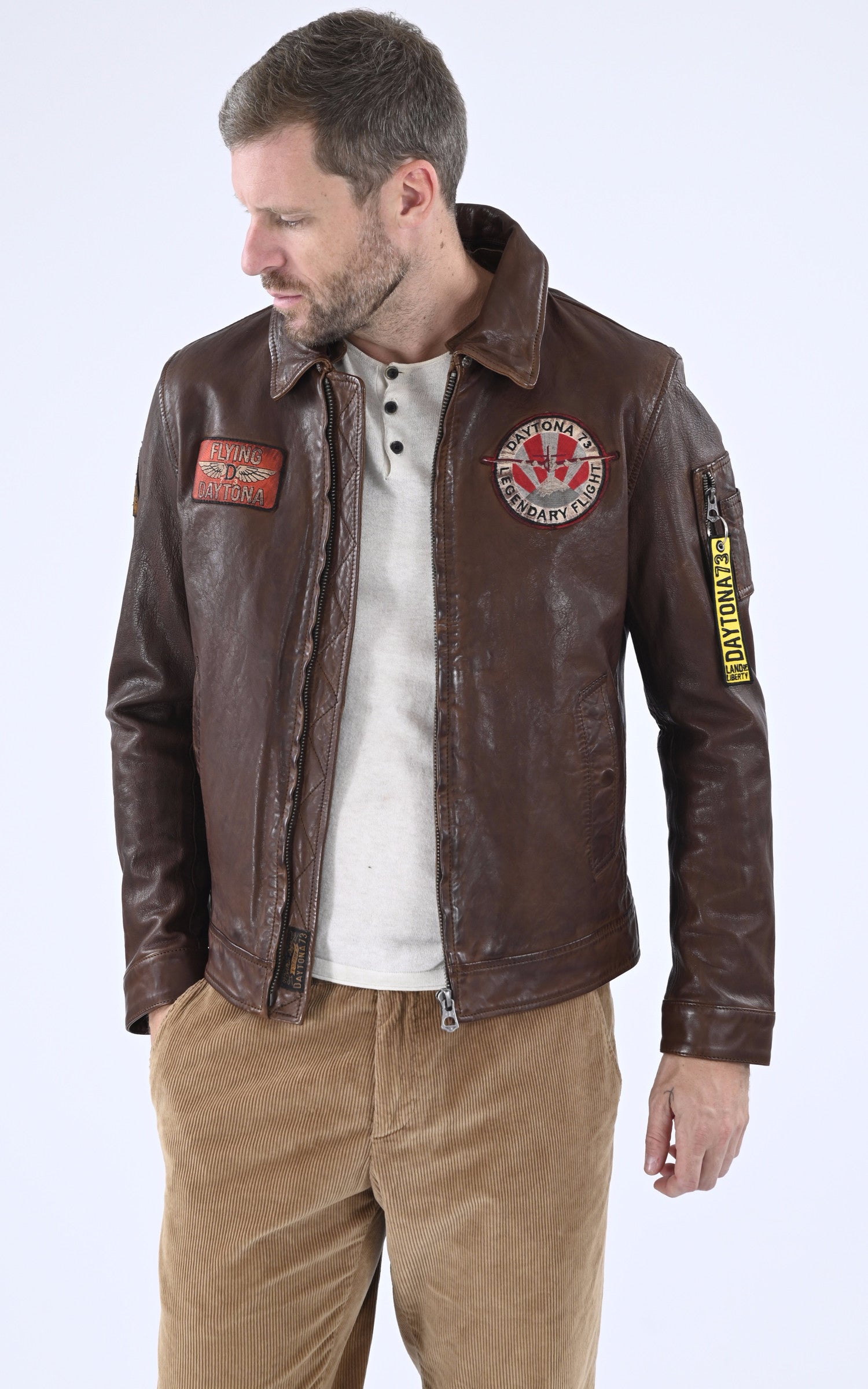 A &quot;WATERFORD 103096&quot; Cognac Daytona 73 Blouson Homme opened photo 1