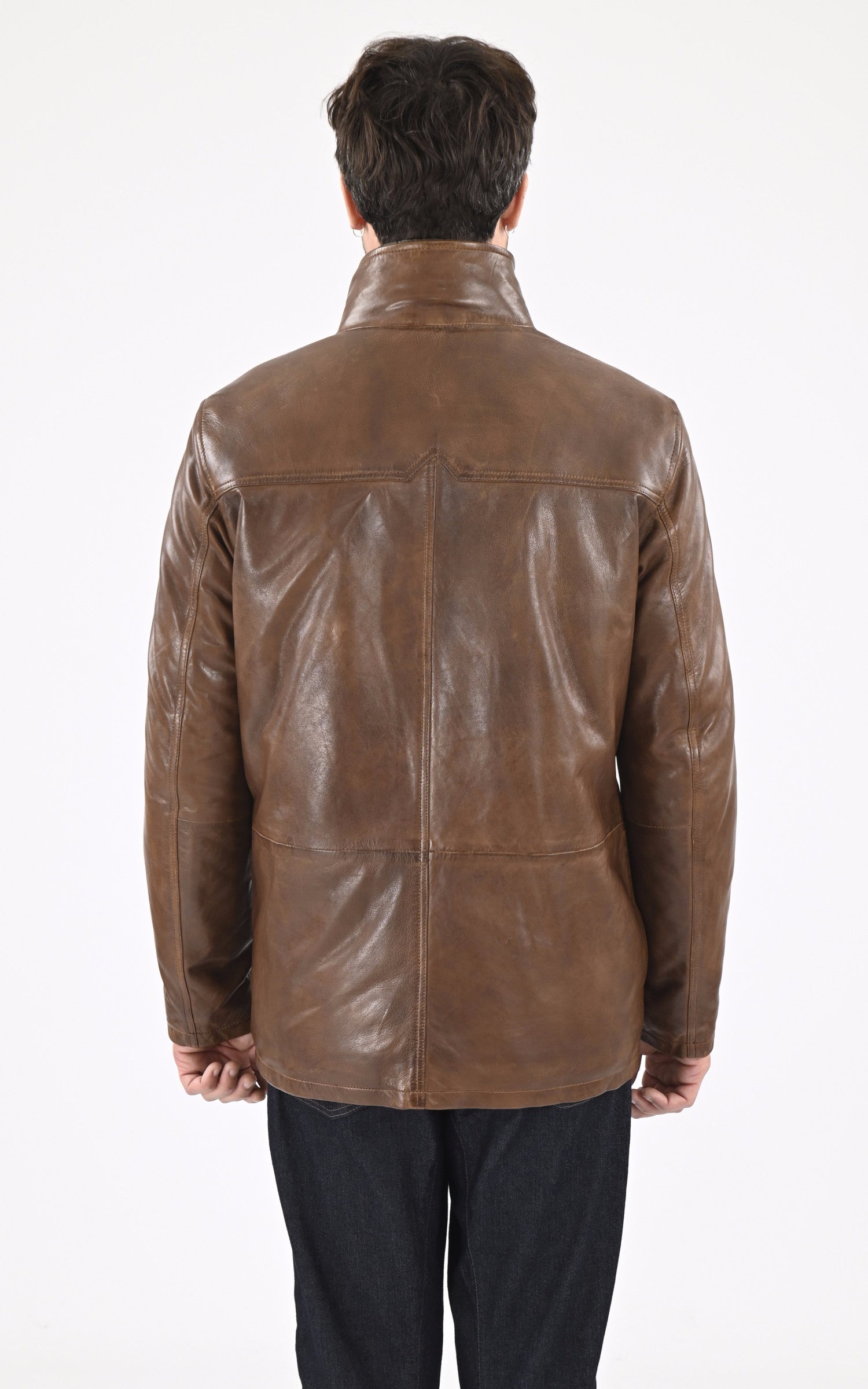 A &quot;MOOSE 102872&quot; Marron Daytona 73 3/4 Homme back photo 4
