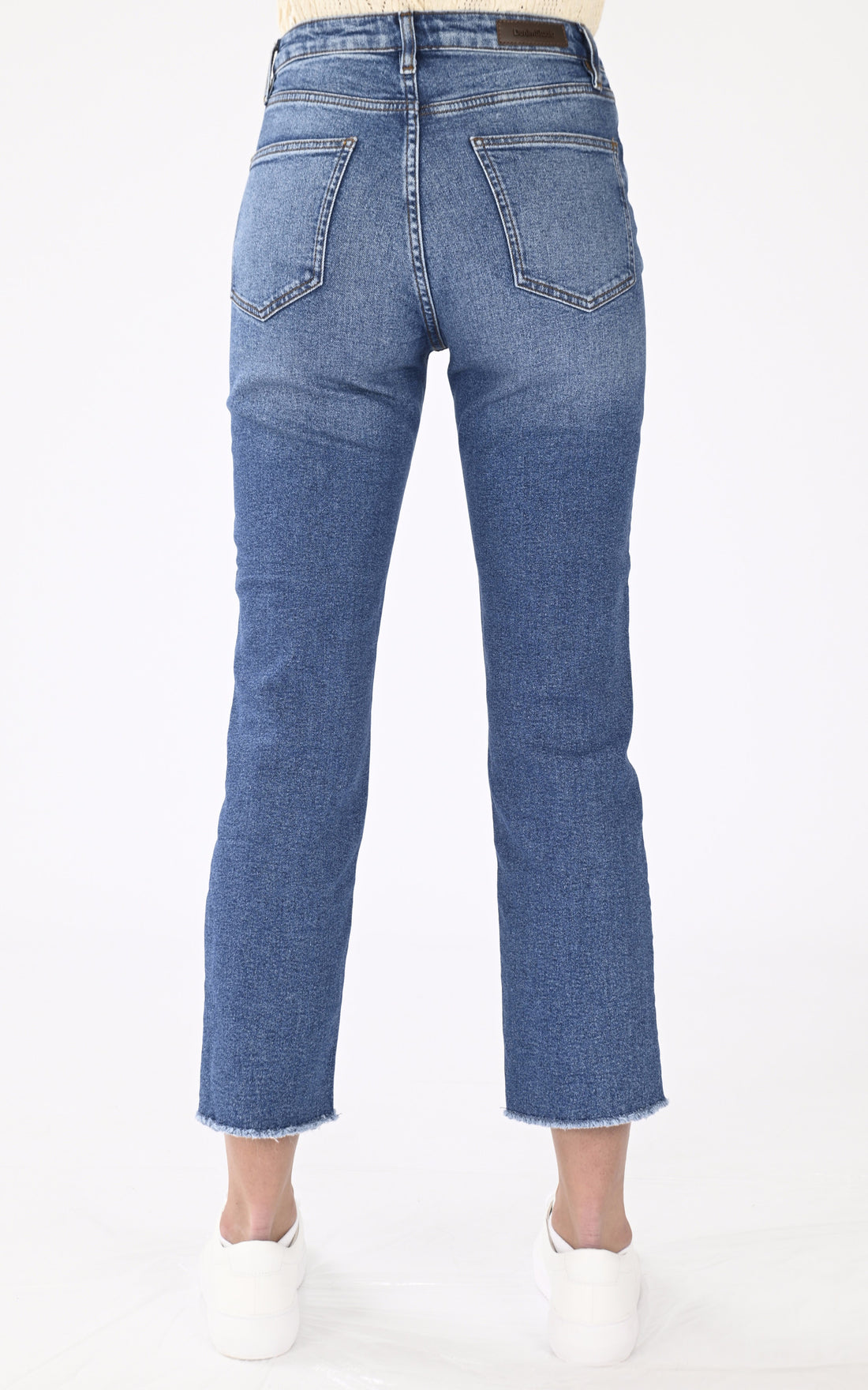 A &quot;SALOME&quot; Bleu Denim Studio Pantalon Femme opened photo