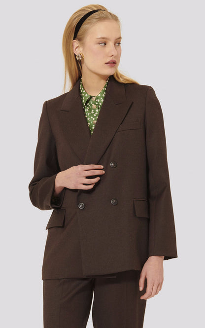 A &quot;VALSON&quot; Marron Tara Jarmon Veste Femme opened photo