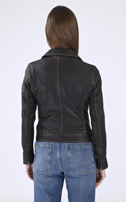 A &quot;LOUANE101968&quot; Marron Rose Garden Blouson Femme back photo