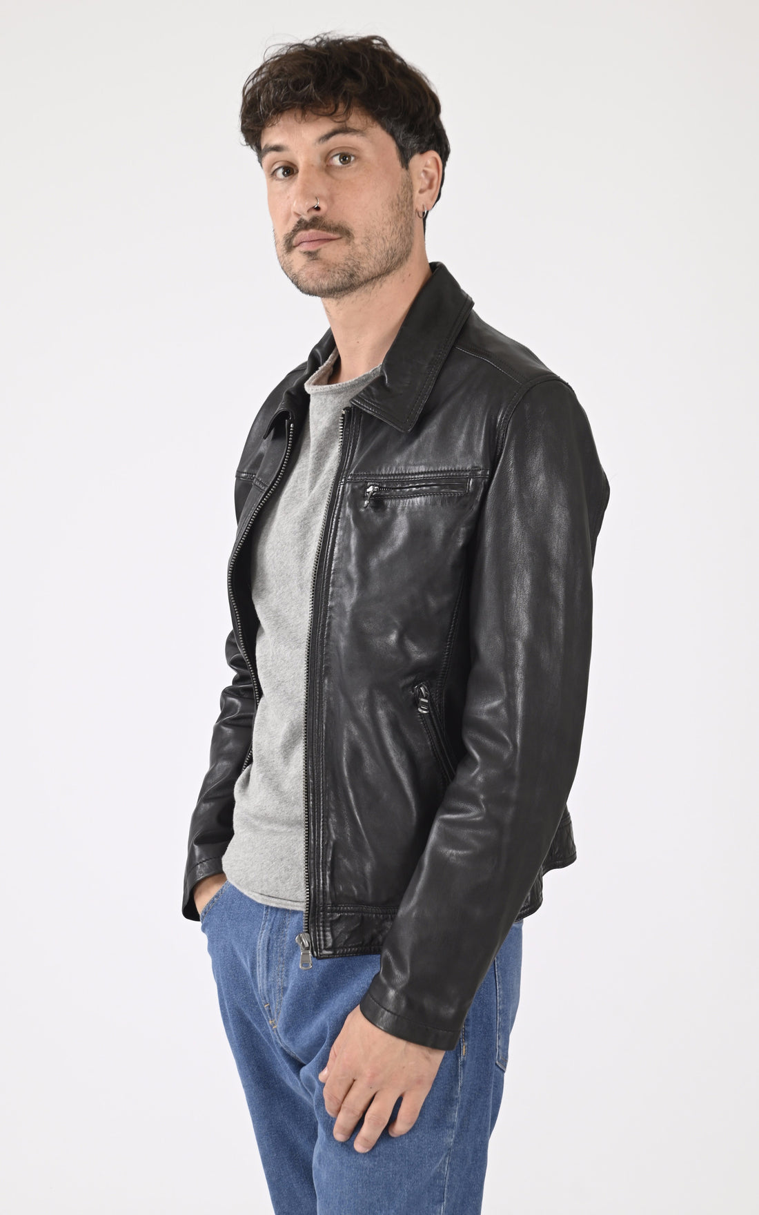 A &quot;MAJOR 100144&quot; Noir Daytona 73 Blouson Homme opened photo