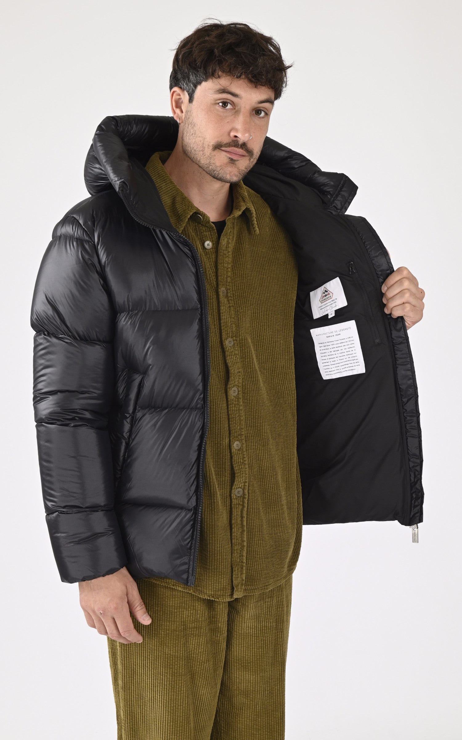 A &quot;BARRY 3 FF&quot; Noir Pyrenex Bl Doudoune Homme interior photo 3