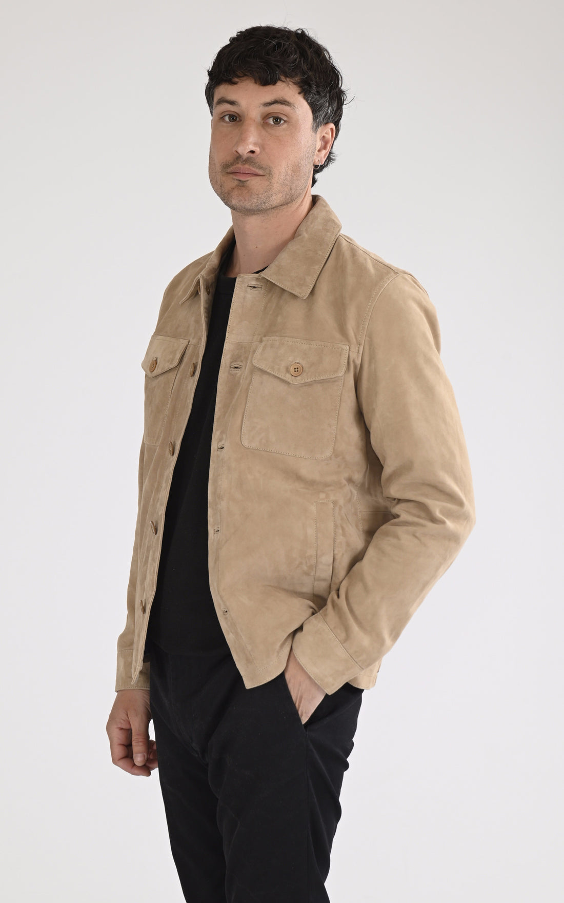 A &quot;HOUSTON 104150&quot; Beige Daytona 73 Chemise Homme opened photo