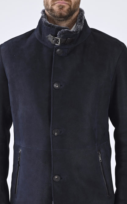 A &quot;T122&quot; Bleu Suprema 3/4 Homme details photo