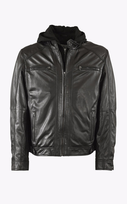 A &quot;ERIKO CAP GT&quot; Noir Serge Pariente Blouson Homme opened photo