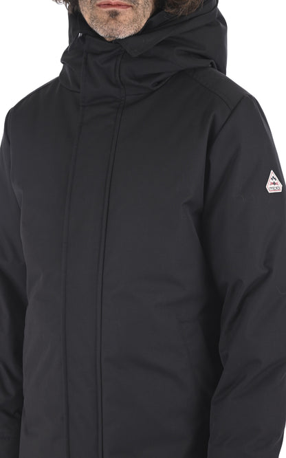 A &quot;ANNECY FUR&quot; Noir Pyrenex 3/4 Doudoune Homme details photo