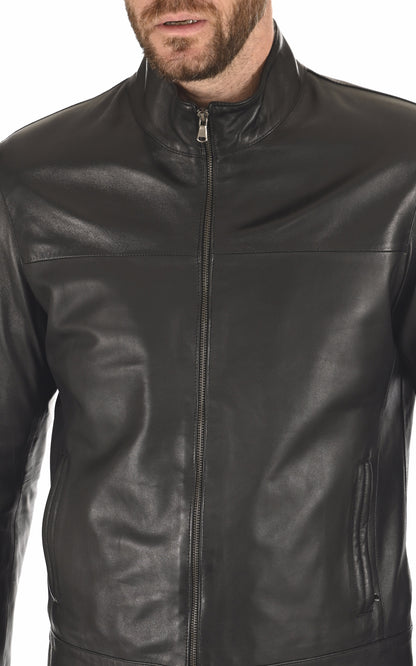 A &quot;MILOS&quot; Noir La Canadienne Blouson Homme details photo