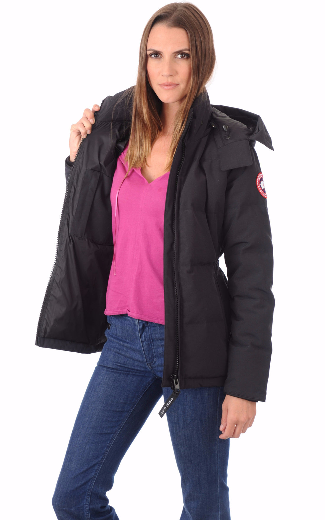 A &quot;CHELSEA 3804L&quot; Marine Canada Goose 3/4 Doudoune Femme opened photo
