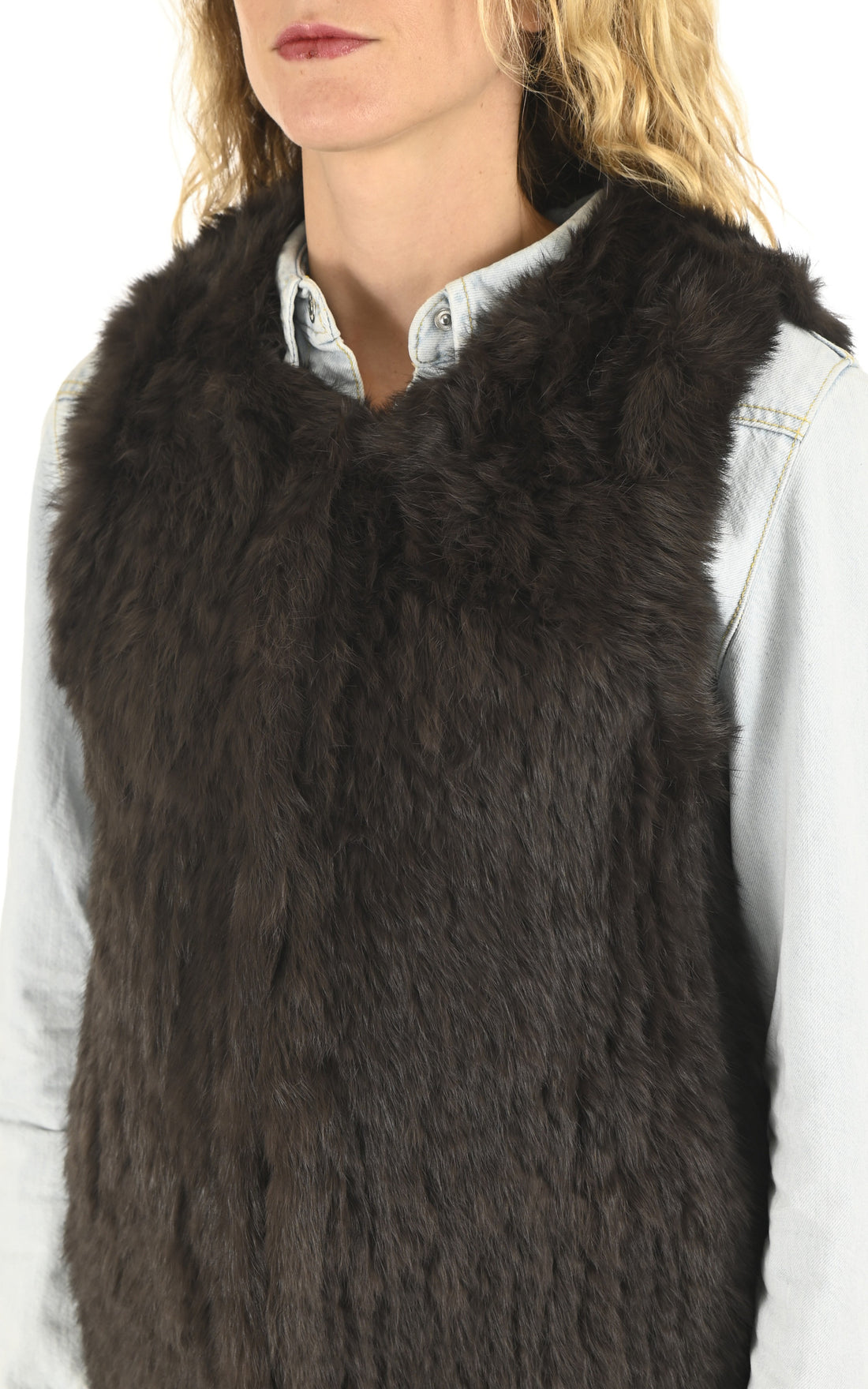 A &quot;GILET 70&quot; Kaki La Canadienne Veste Femme opened photo