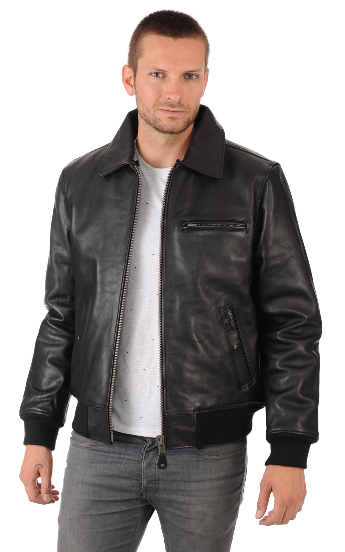 A &quot;LC1380&quot; Noir Schott Pilote Homme closed photo