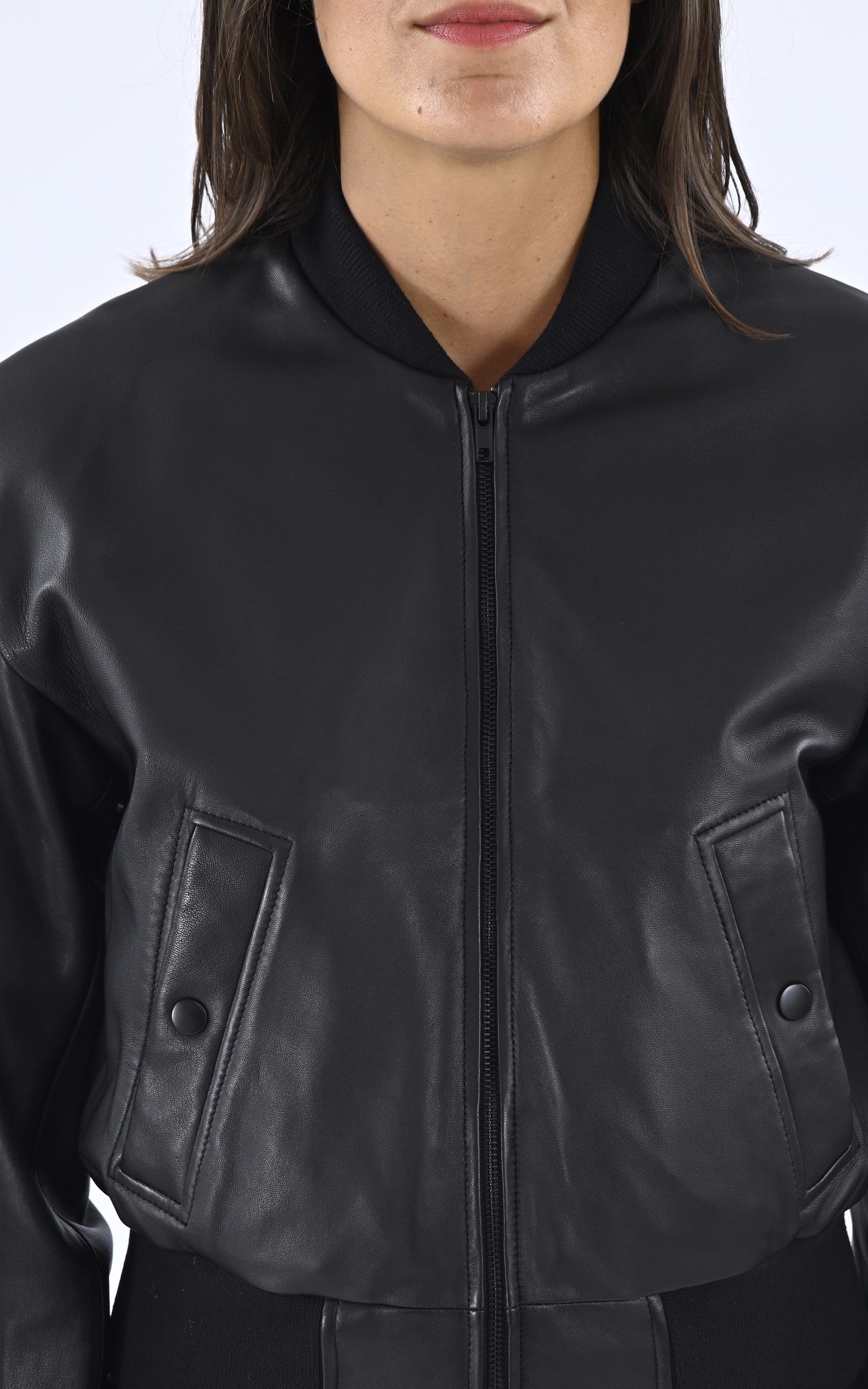A &quot;THYLANE&quot; Noir Serge Pariente Blouson Femme details photo