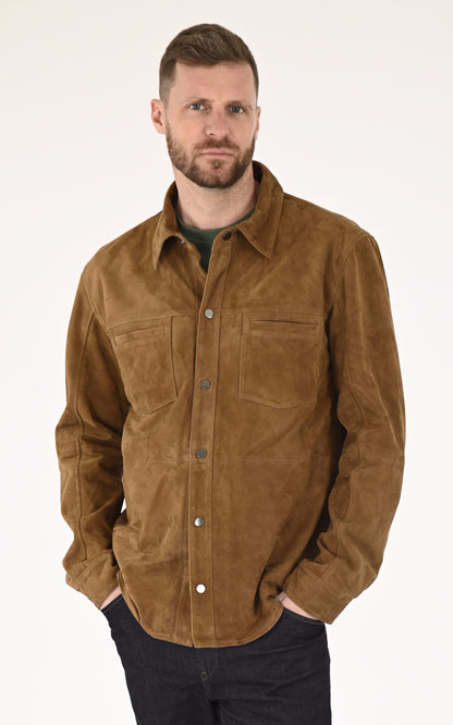 A &quot;ANGELO 7535&quot; Tabac Smarty Chemise Homme closed photo