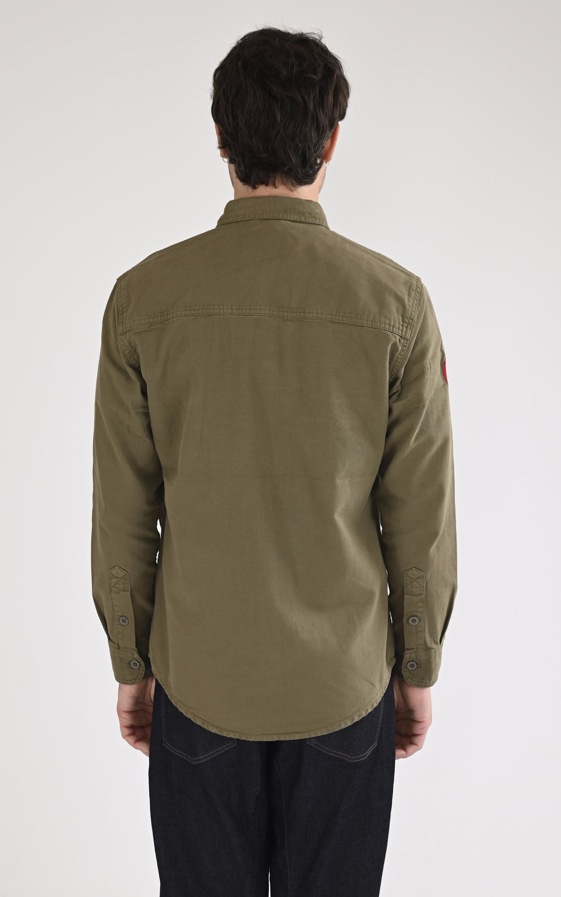 A &quot;KING AIR MN 103945&quot; Kaki Marine Nationale Chemise Homme opened photo