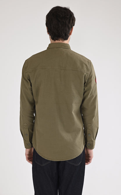 A &quot;KING AIR MN 103945&quot; Kaki Marine Nationale Chemise Homme back photo