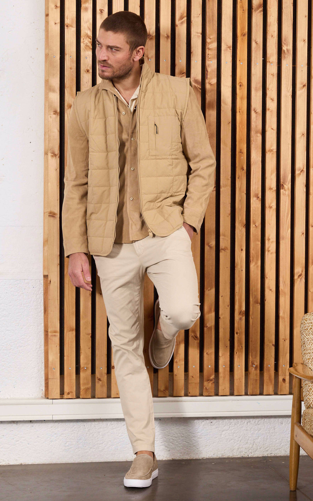 A &quot;BG150&quot; Beige Blackstone Chaussures Homme opened photo