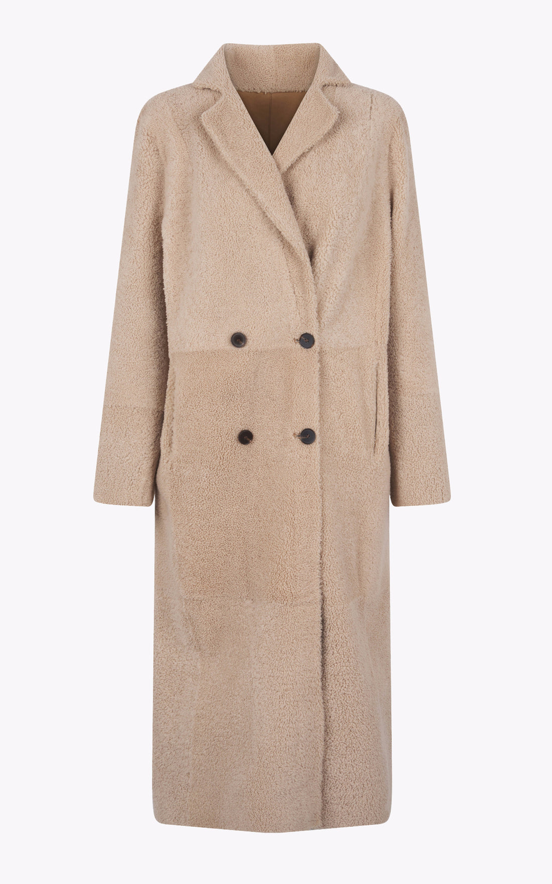 A &quot;ORILLIA&quot; Beige Possery Manteau Femme opened photo