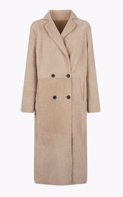 A &quot;ORILLIA&quot; Beige Possery Manteau Femme details photo
