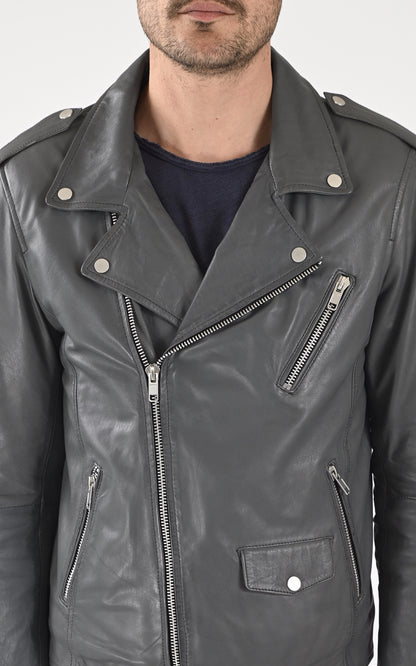 A &quot;ROCKY&quot; Gris Serge Pariente Perfecto Homme details photo