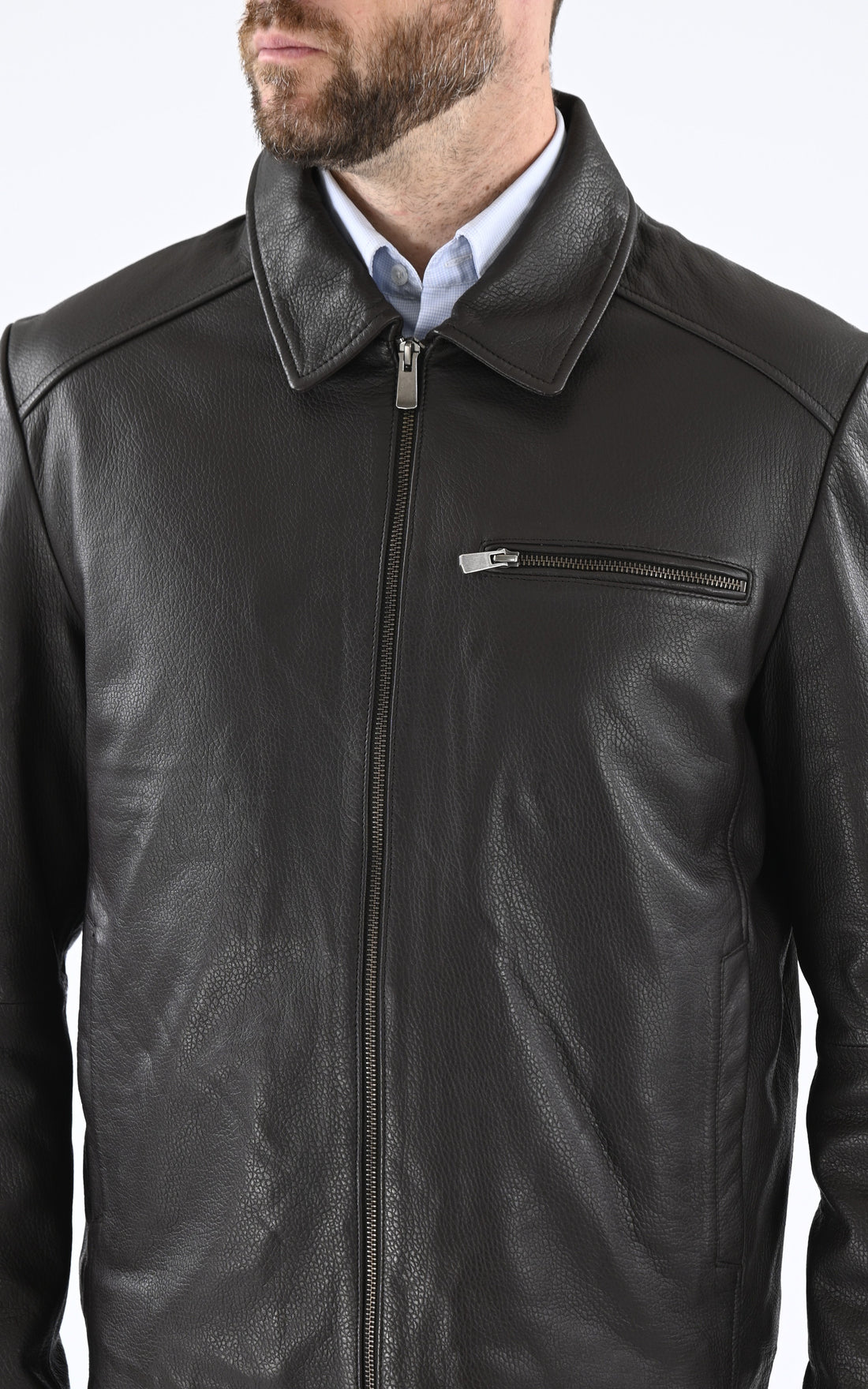 A &quot;LAZZARO-R&quot; Marron Smarty Blouson Homme opened photo