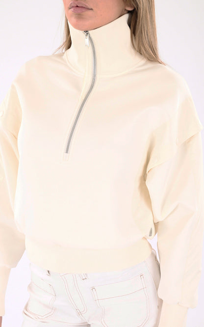 A &quot;MIXED MEDIA TOP M15LS636&quot; Blanc Moose Knuckles Top Femme interior photo