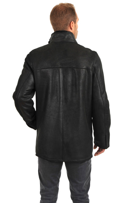 A &quot;MARCO&quot; Noir La Canadienne 3/4 Homme back photo