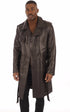 A "GEORGE BIS" Marron La Canadienne Manteau Homme opened photo
