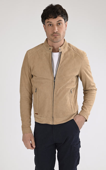 A &quot;DELF 102569&quot; Beige Daytona 73 Blouson Homme closed photo