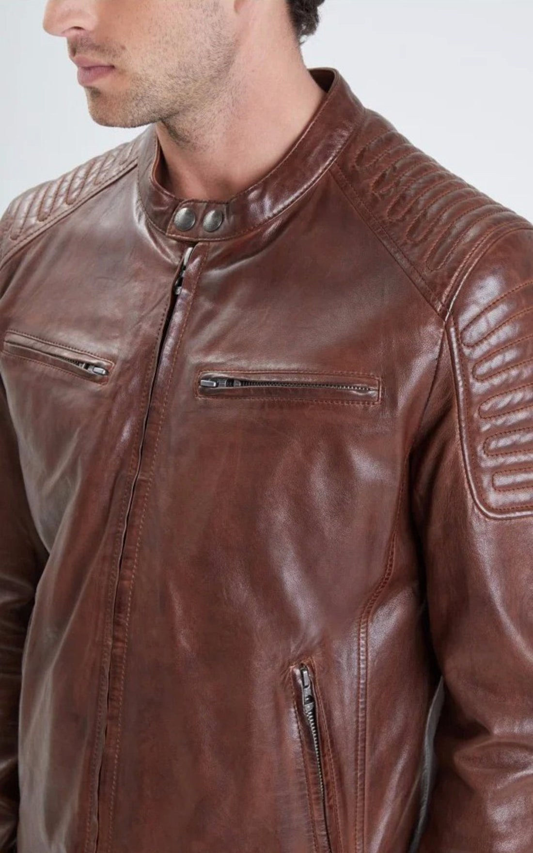 A &quot;STIRLING 101700&quot; Marron Daytona 73 Blouson Homme opened photo