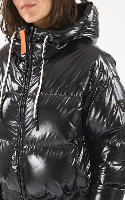 A &quot;NINE&quot; Noir Gertrude Bl Doudoune Femme details photo