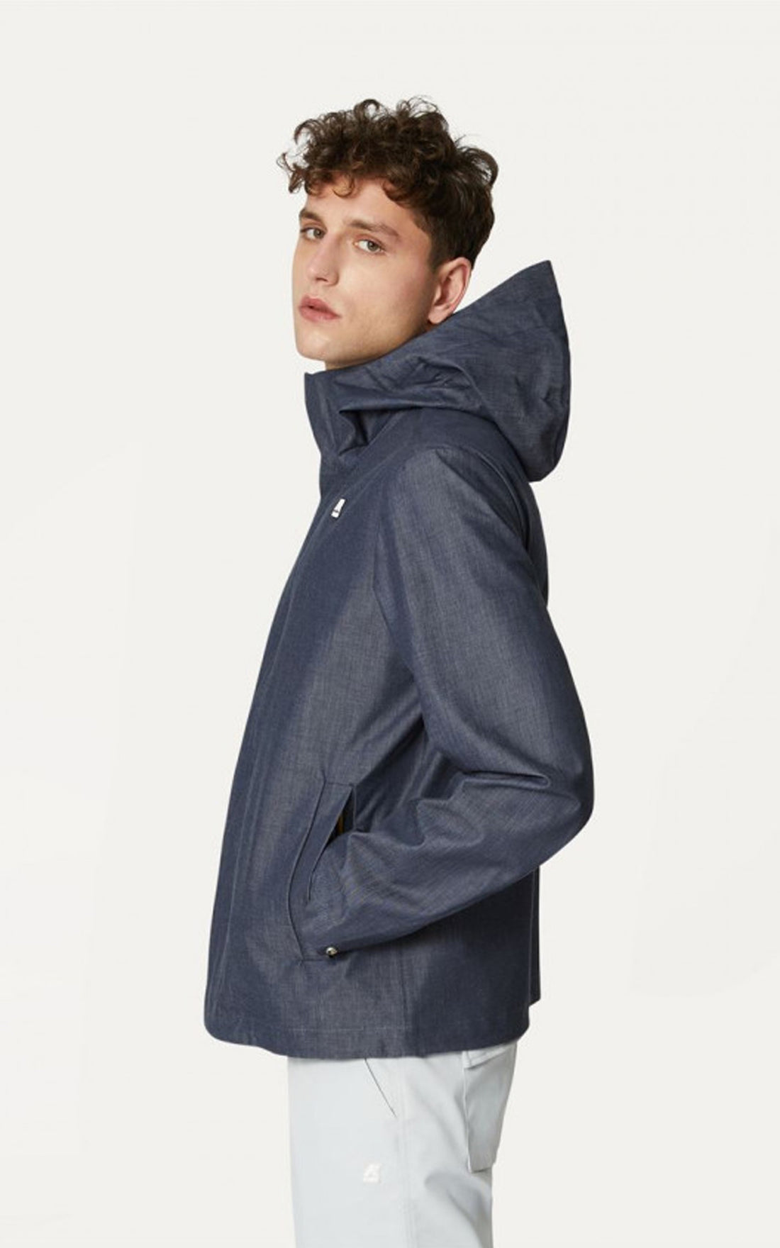A &quot;JACQUEL DENIM 3L K6112WW&quot; Bleu K-Way Blouson Homme opened photo