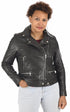 A "SANA CURVE 102174" Noir Rose Garden Blouson Femme closed photo