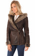 A "CH1T7002 ESP" Marron La Canadienne Veste Femme closed photo