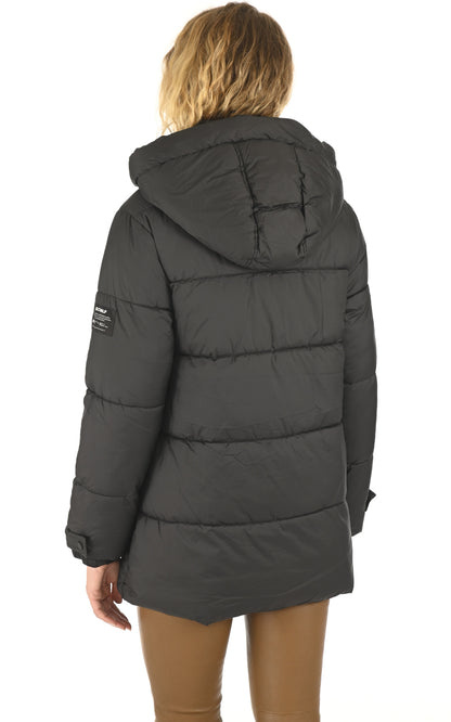 A &quot;BAILYALF&quot; Noir Ecoalf Ves Doudoune Femme back photo